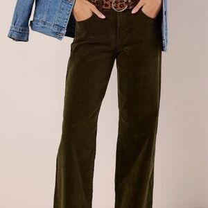 Rowan Olive Corduroy Pants